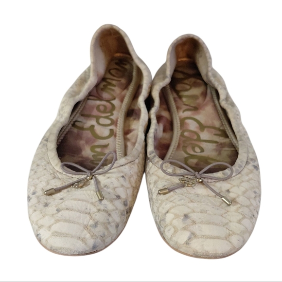 Sam Edelman Felicia Snake Print Ballet Flat Size 8.5 - Picture 2 of 12